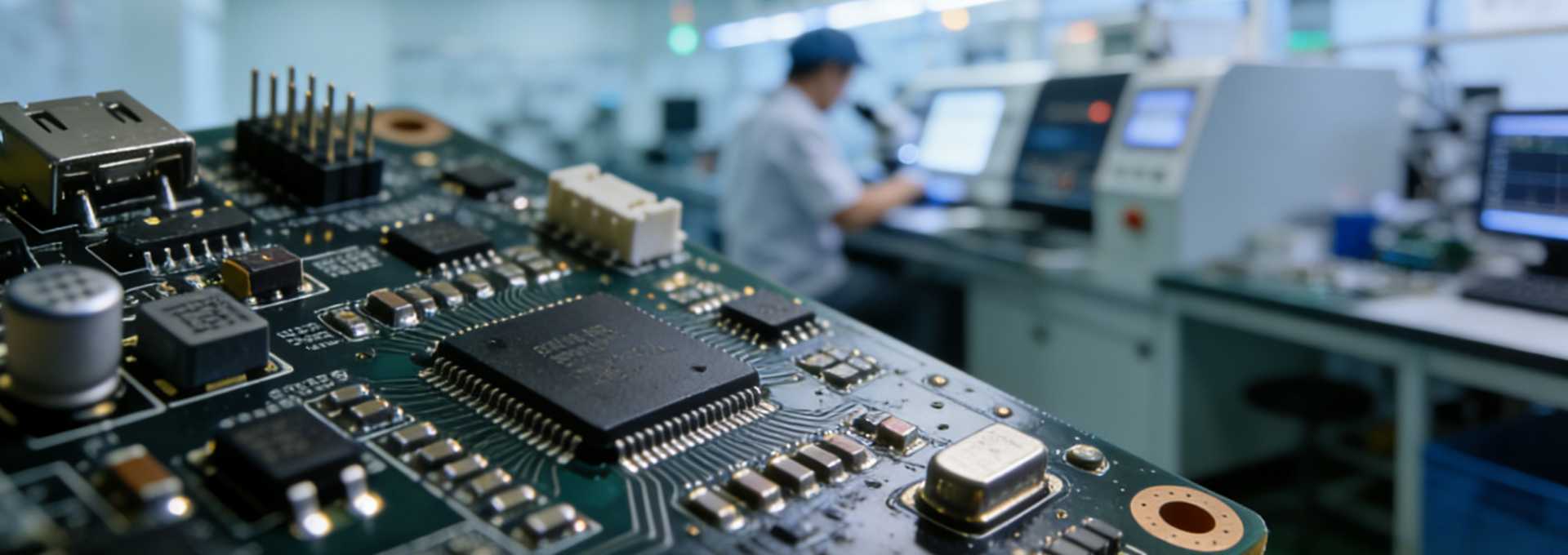 Precision PCB production and assembly